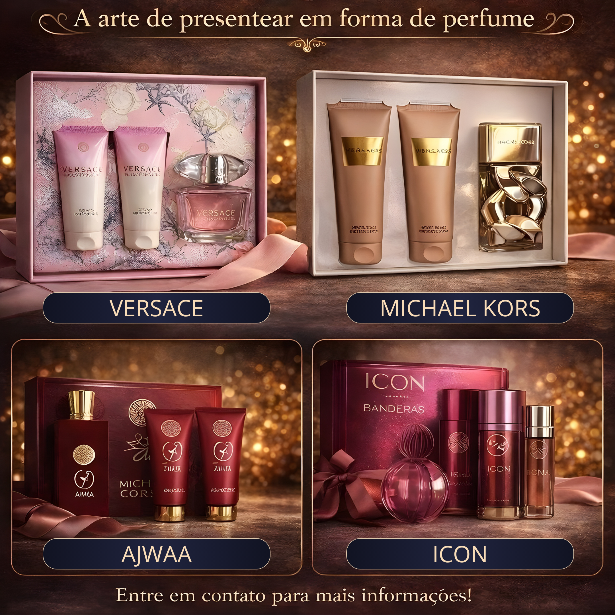  Kits Eu Tu Elas Perfumaria